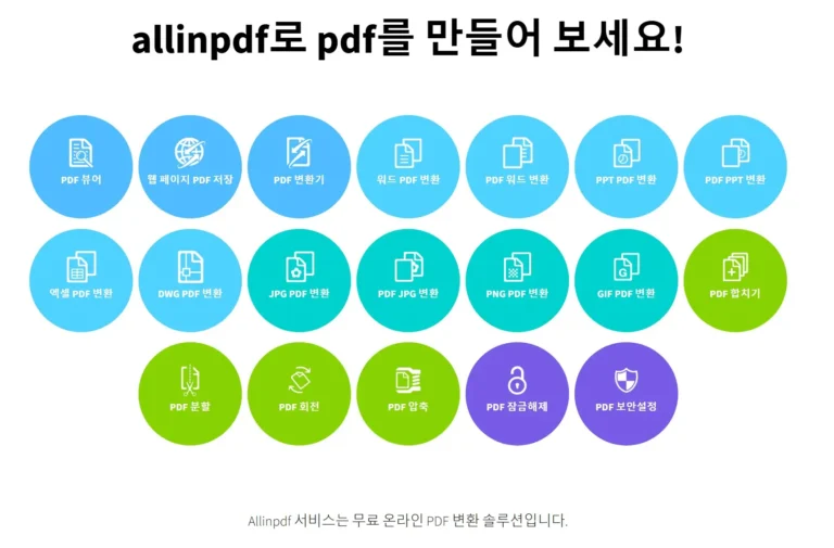 ALLINPDF 변환 사이트