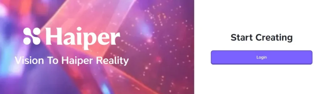 하이퍼 Haiper ai 사용법, 제일 쉽게 설명(회원가입, 로그인 안됨 증상 해결) 1 하이퍼 ai 사용법