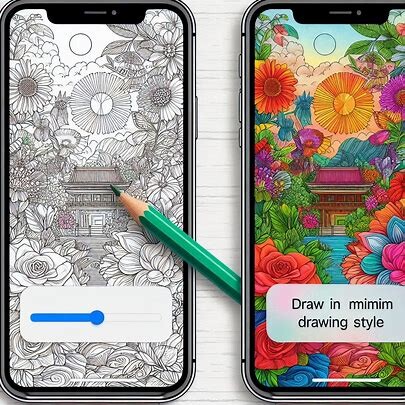 아이폰 컬러링 설정