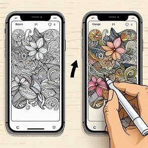 아이폰 컬러링없애기